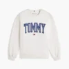 Camisola de gola redonda com logótipo Varsity Tommy Camisola de gola redonda com logótipo Varsity Tommy