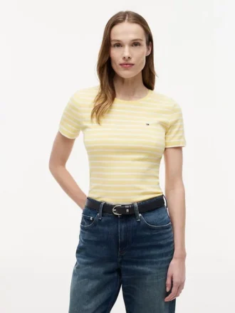 Camisola de gola redonda às riscas Favorite