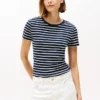 Camisola de gola redonda às riscas Favorite Camisola de gola redonda às riscas Favorite