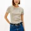 Camisola de gola redonda às riscas Favorite Camisola de gola redonda às riscas Favorite