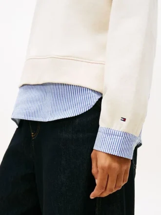 Camisola de malha com efeito de camadas