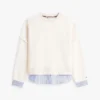 Camisola de malha com efeito de camadas Camisola de malha com efeito de camadas