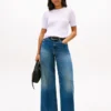 Camisola de malha com tranças de manga curta Camisola de malha com tranças de manga curta
