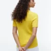 Camisola de malha com tranças de manga curta Camisola de malha com tranças de manga curta