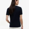 Camisola de malha com tranças de manga curta Camisola de malha com tranças de manga curta