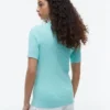 Camisola de malha com tranças de manga curta Camisola de malha com tranças de manga curta