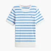 Camisola de malha com tranças de manga curta Camisola de malha com tranças de manga curta