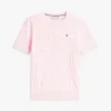 Camisola de malha com tranças de manga curta Camisola de malha com tranças de manga curta
