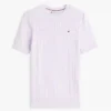 Camisola de malha com tranças de manga curta Camisola de malha com tranças de manga curta