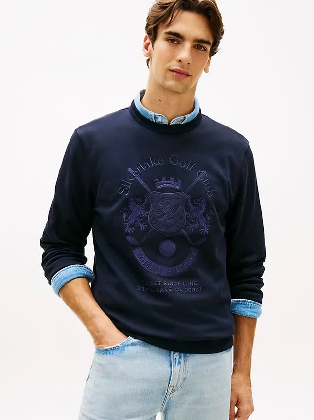 Camisola de malha Intechno com logótipo do clube em tom sobre tom Camisola de malha Intechno com logótipo do clube em tom sobre tom
