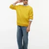 Camisola de malha trançada para criança