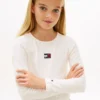 Camisola de manga comprida com emblema e canelado para criança Camisola de manga comprida com emblema e canelado para criança