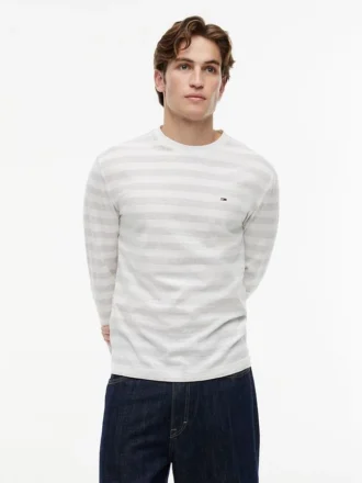 Camisola de manga comprida às riscas Tommy Jeans