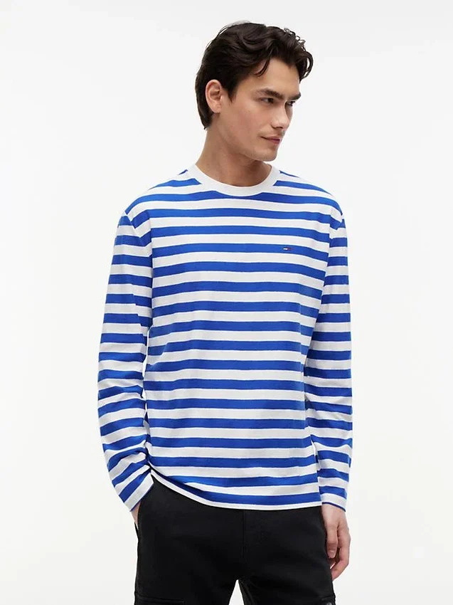 Camisola de manga comprida às riscas Tommy Jeans Camisola de manga comprida às riscas Tommy Jeans