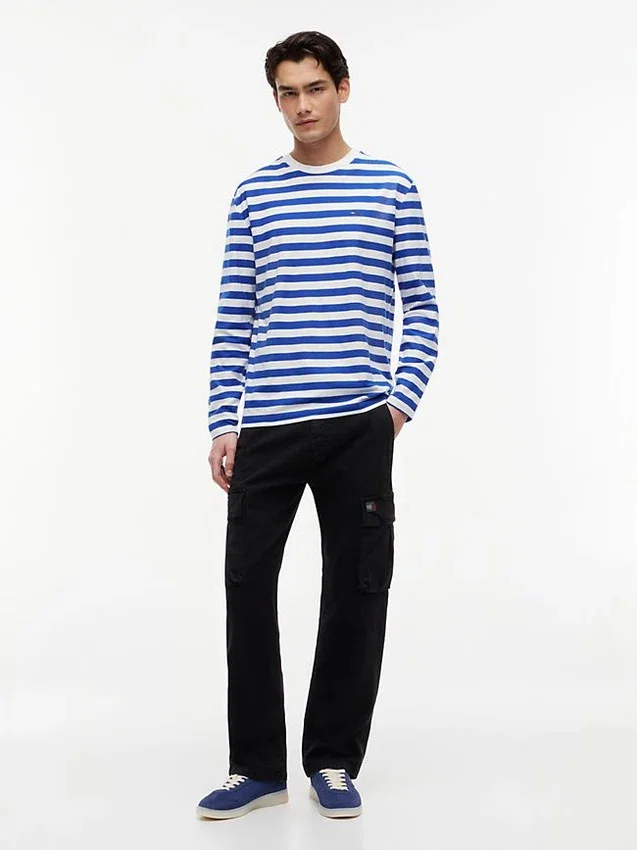 Camisola de manga comprida às riscas Tommy Jeans Camisola de manga comprida às riscas Tommy Jeans
