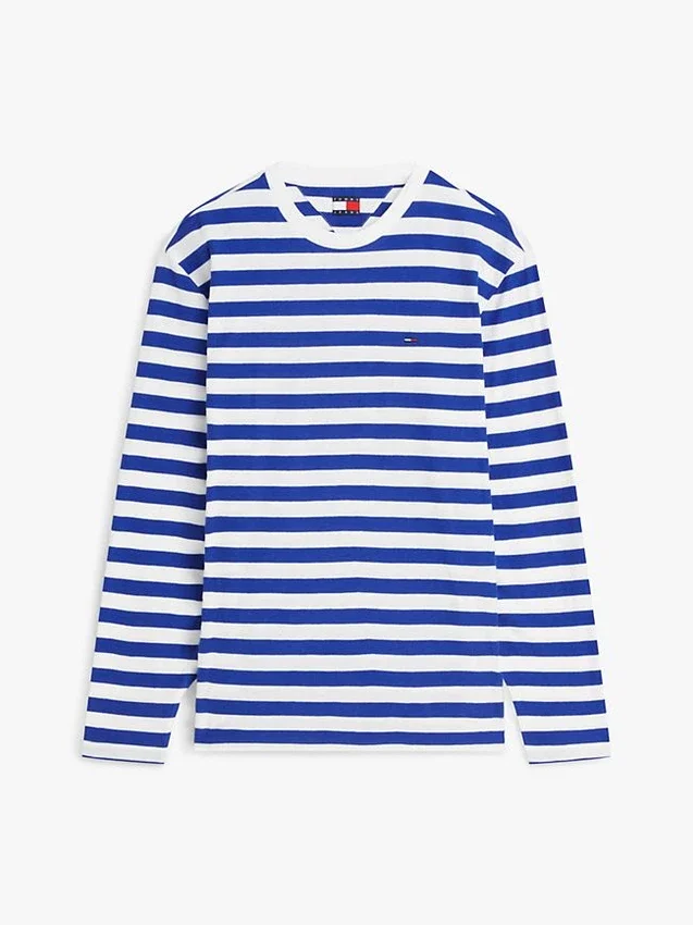 Camisola de manga comprida às riscas Tommy Jeans Camisola de manga comprida às riscas Tommy Jeans