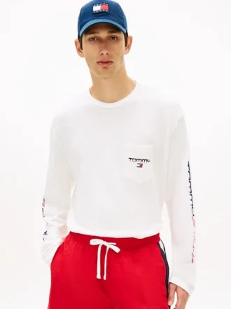 Camisola de manga comprida Tommy Jeans com logótipo LA