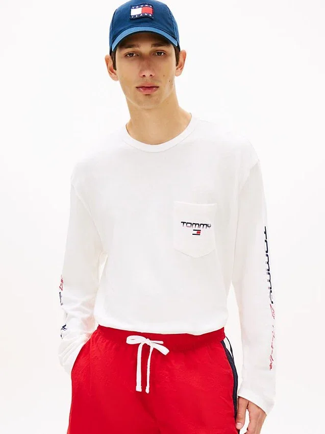 Camisola de manga comprida Tommy Jeans com logótipo LA Camisola de manga comprida Tommy Jeans com logótipo LA
