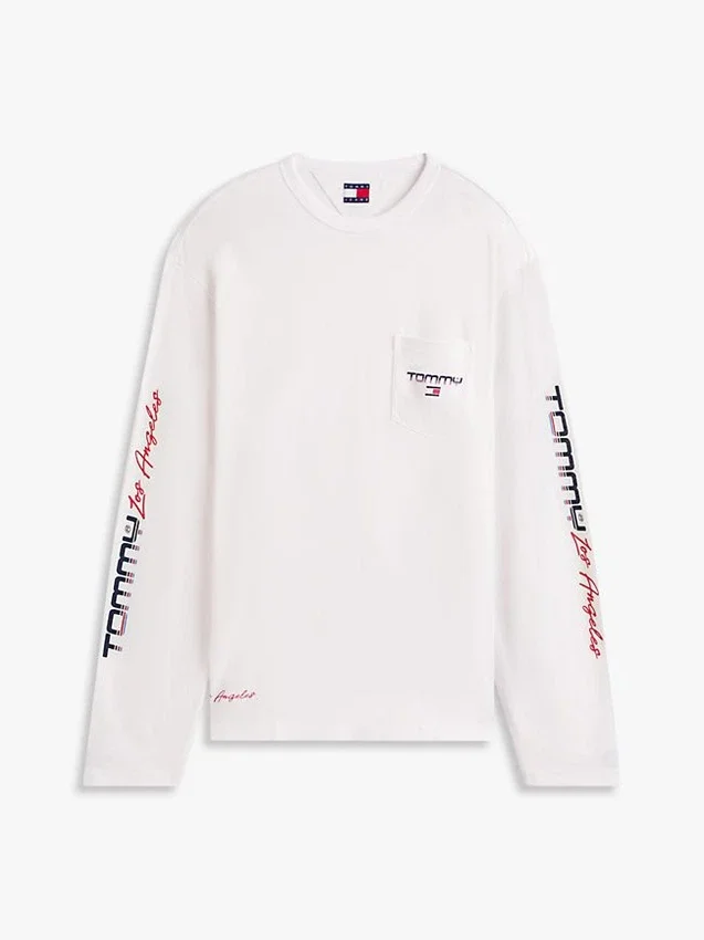 Camisola de manga comprida Tommy Jeans com logótipo LA Camisola de manga comprida Tommy Jeans com logótipo LA