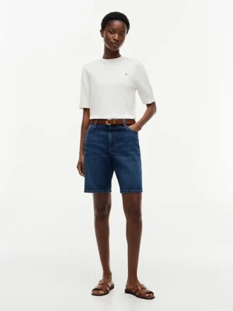 Camisola de manga curta com gola redonda