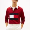 Camisola de râguebi com logótipo de bandeira grande Camisola de râguebi com logótipo de bandeira grande