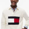 Camisola de râguebi com logótipo de bandeira grande Camisola de râguebi com logótipo de bandeira grande