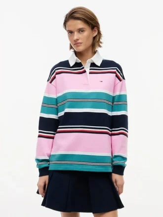 Camisola de rugby Tommy Jeans de corte descontraído