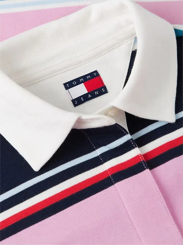 Camisola de rugby Tommy Jeans de corte descontraído Camisola de rugby Tommy Jeans de corte descontraído
