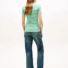 Camisola Favorita com Decote em V às Riscas Camisola Favorita com Decote em V às Riscas