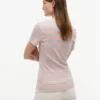 Camisola Favorita com Decote em V às Riscas Camisola Favorita com Decote em V às Riscas