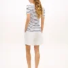 Camisola Favorita com Decote em V às Riscas Camisola Favorita com Decote em V às Riscas