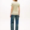 Camisola Favorita com Decote em V às Riscas Camisola Favorita com Decote em V às Riscas