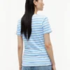 Camisola Favorita com Decote em V às Riscas Camisola Favorita com Decote em V às Riscas