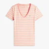 Camisola Favorita com Decote em V às Riscas Camisola Favorita com Decote em V às Riscas