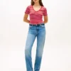 Camisola Favorita com Gola em V às Riscas Camisola Favorita com Gola em V às Riscas