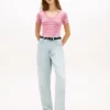 Camisola Favorita com Gola em V às Riscas Camisola Favorita com Gola em V às Riscas