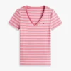 Camisola Favorita com Gola em V às Riscas Camisola Favorita com Gola em V às Riscas