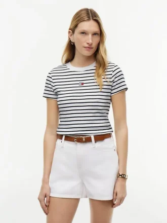Camisola Favorite com riscas e logótipo Mini Flag