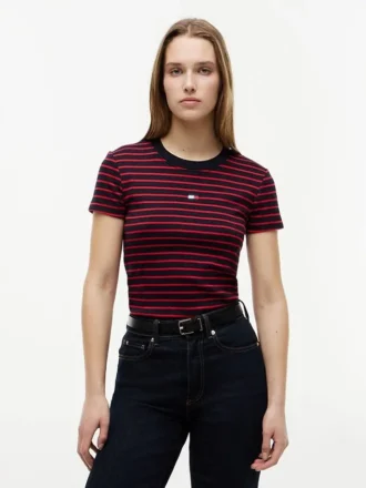 Camisola Favorite com riscas e logótipo Mini Flag