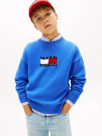 Camisola infantil com logótipo Wavy Flag