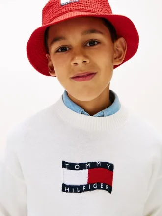 Camisola infantil com logótipo Wavy Flag