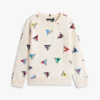 Camisola infantil com padrão de bandeiras de vela