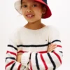 Camisola infantil com riscas náuticas