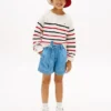 Camisola infantil com riscas náuticas
