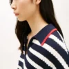 Camisola Polo com Risca Bretã em Ponto de Malha Camisola Polo com Risca Bretã em Ponto de Malha