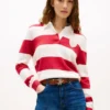 Camisola Polo com Risca de Rugby Camisola Polo com Risca de Rugby