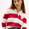 Camisola Polo com Risca de Rugby Camisola Polo com Risca de Rugby