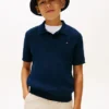 Camisola polo de malha aberta para criança Camisola polo de malha aberta para criança