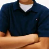Camisola polo de malha aberta para criança Camisola polo de malha aberta para criança
