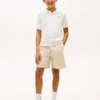 Camisola polo de malha aberta para criança Camisola polo de malha aberta para criança